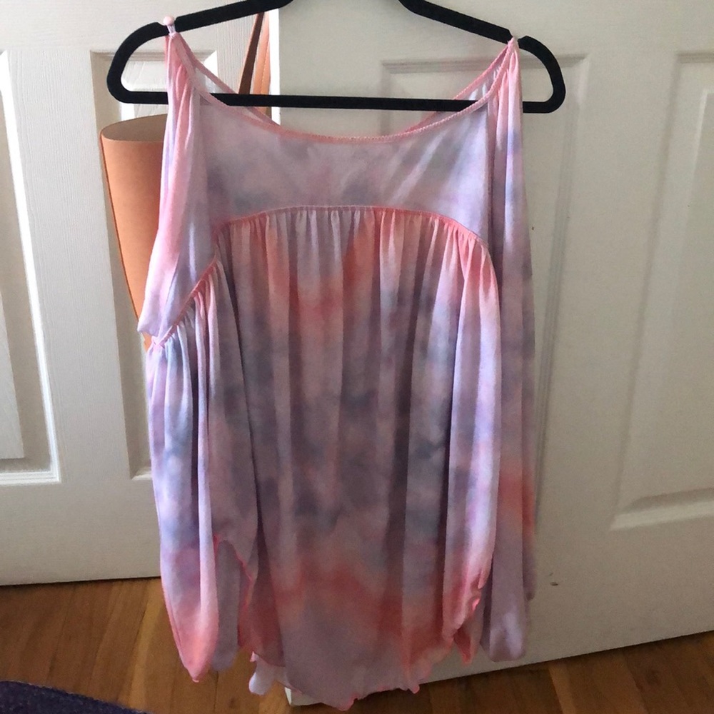 Free People Cold Arm bohemian tye dye
